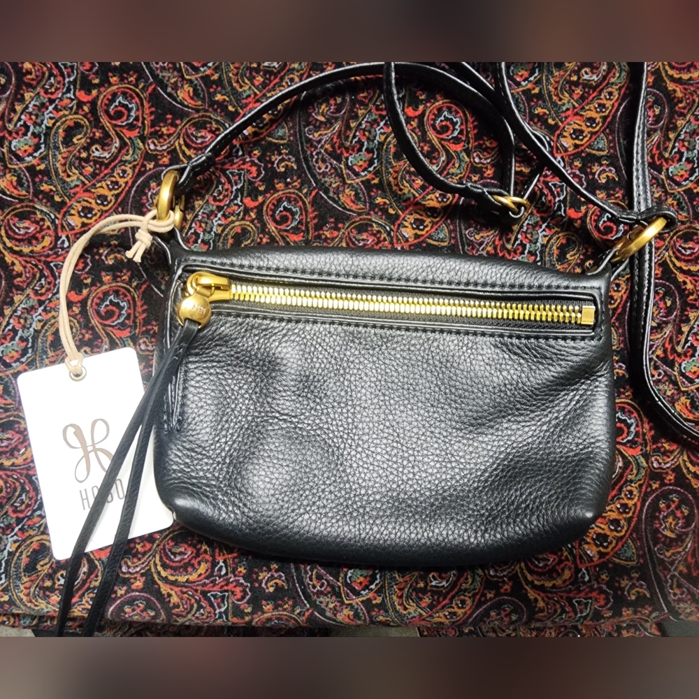 ~HOBO~Black Leather Crossbody Bag ~NWT~